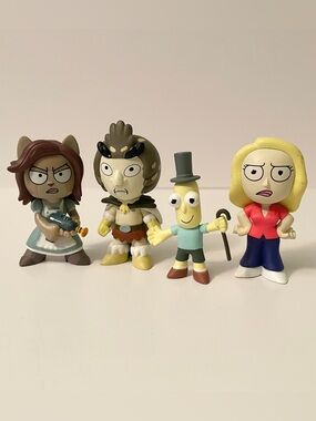 Funko Mystery Minis Rick and Morty Lot of 4 - Arthricia, Beth, Birdperson